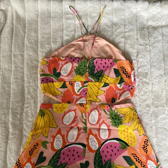 🌿|NWT| Anthropologie x Hutch Mixed Fruit Halter Romper - Picture 8 of 12